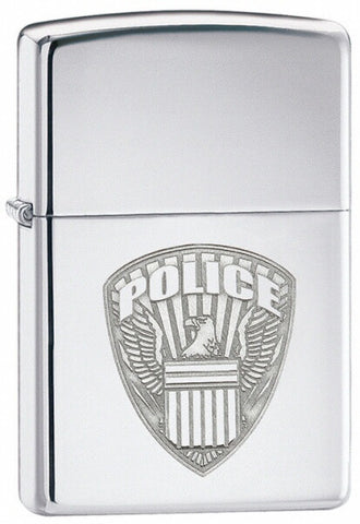Zippo Police High Polish Chrome 24702