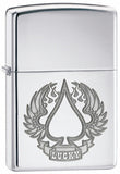 Zippo Lucky Wings High Polish Chrome 24704