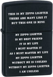 Zippo Creed Black Matte 24710