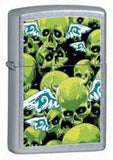 Zippo Skulls Waiting Line Street Chrome 24736