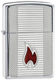 Zippo Armor Dimensional Curved Zippo High Polish Chrome 24740