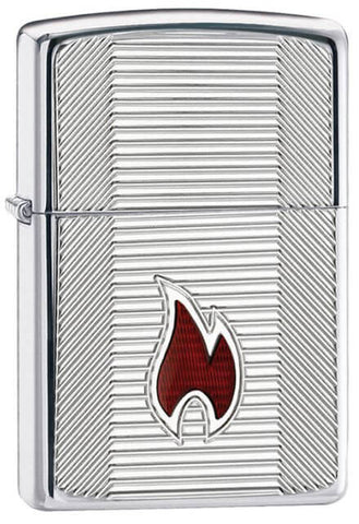 Zippo Armor Dimensional Curved Zippo High Polish Chrome 24740
