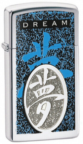 Zippo Slim Chinese Dream High Polish Chrome 24741