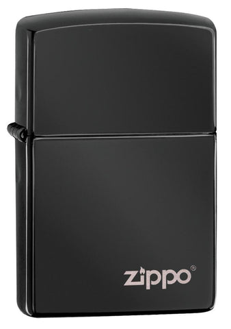 Zippo Ebony with Logo 24756ZL