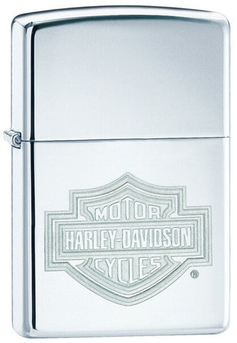 Zippo Harley Davidson Bar & Shield High Polish Chrome 24776