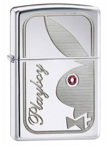 Zippo Playboy Bunny with Swarovski Crystal High Polish Chrome 24789
