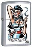 Zippo Mitch O'Connell Hello Sailor Street Chrome 24794