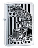 Zippo Truck Eagle Brushed Chrome 24826