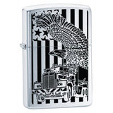 Zippo Truck Eagle Brushed Chrome 24826