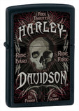 Zippo Harley-Davidson Full Throttle Lighter, Black Matte 24864