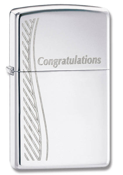 Zippo Congratulations High Polish Chrome 24878