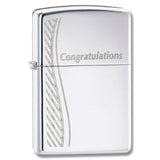 Zippo Congratulations High Polish Chrome 24878