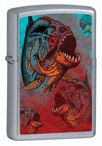 Zippo Piranha Satin Chrome 24885