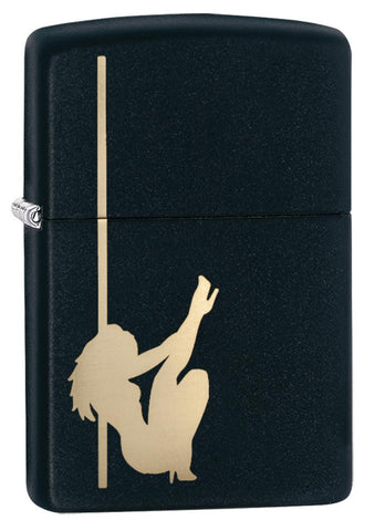 Zippo Sexy Pole Girl Black Matte 24892