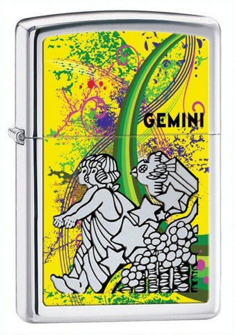 Zippo Zodiac Gemini High Polish Chrome 24933