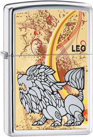Zippo Zodiac Leo High Polish Chrome 24935