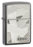Zippo Tied Up Zippo Logo Black Ice 24943