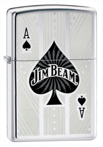 Zippo Jim Beam Ace High Polish Chrome 24945