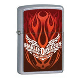Zippo Harley Davidson Blazing Flames Street Chrome 24958