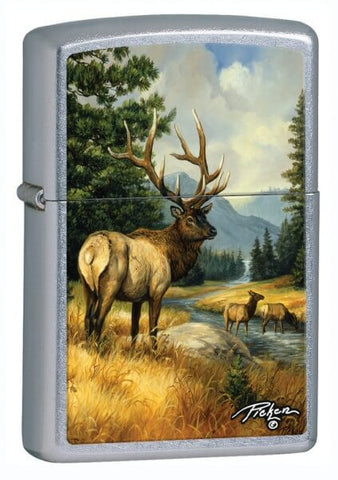 Zippo Linda Picken Elk Street Chrome 28008