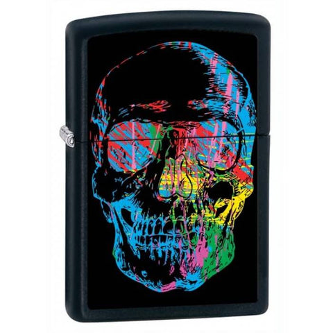 Zippo Skull Black Matte 28042
