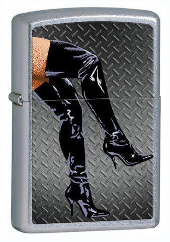 Zippo Sexy Legs in Boots Street Chrome 28055