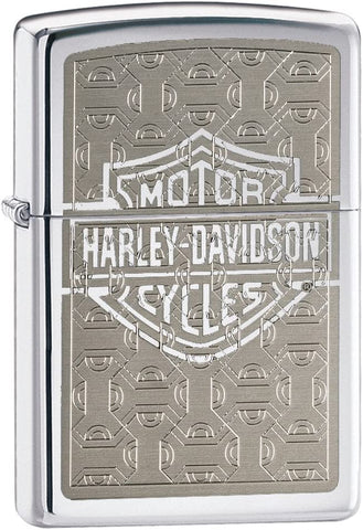 Zippo Harley Davidson Bar & Shield High Polish Chrome 28083