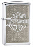 Zippo Harley Davidson Bar & Shield High Polish Chrome 28083