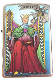 Zippo Tarot Card Justice High Polish Chrome 28138