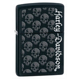 Zippo Harley-Davidson Skulls Black Matte 28264