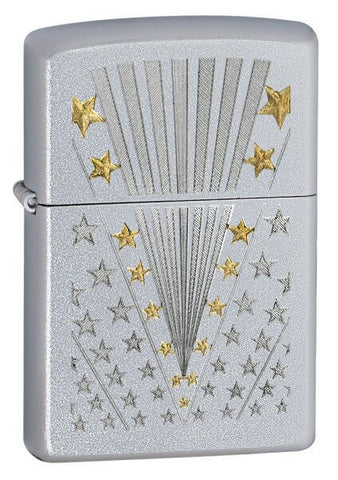 Zippo Flag Satin Chrome 28277