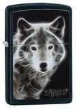 Zippo White Wolf Black Matte 28303