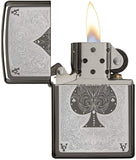 Zippo Ace of Spades Filigree Black Ice 28323