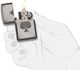 Zippo Ace of Spades Filigree Black Ice 28323