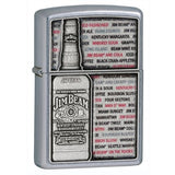 Zippo Jim Beam Emblem Street Chrome Lighter 28344