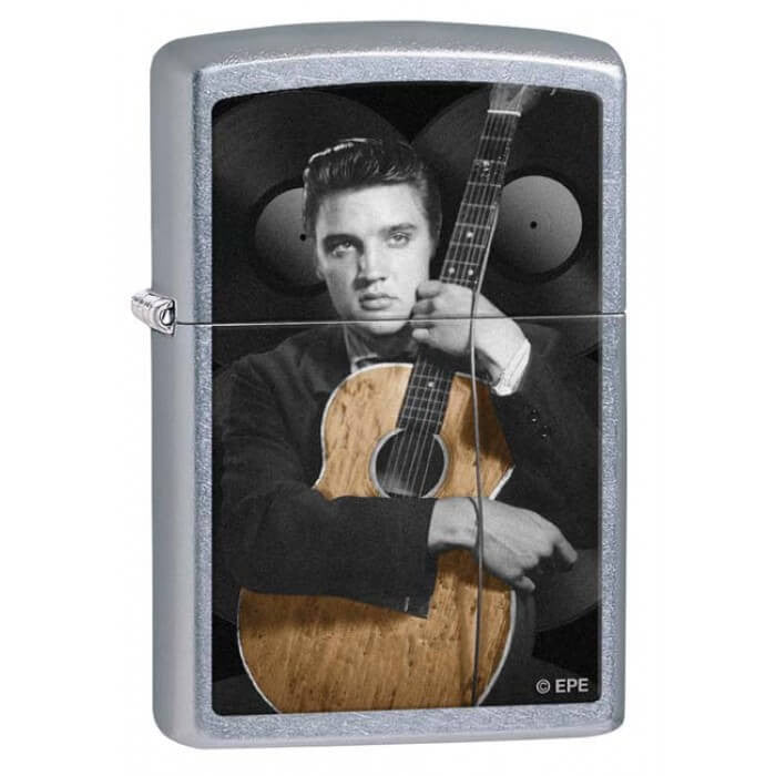 Zippo Elvis Presley and Guitar Street Chrome 28431