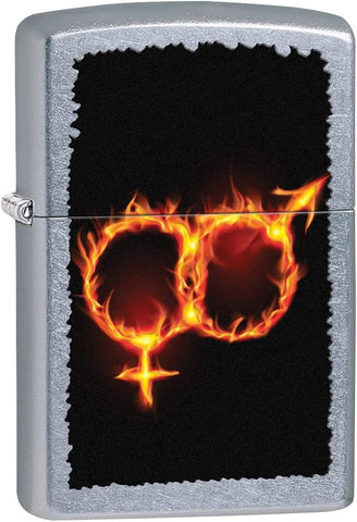 Zippo Man Woman Fire 28446
