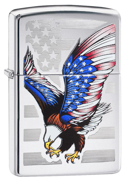 Zippo American Eagle Present to Obama High Polish Chrome 28449