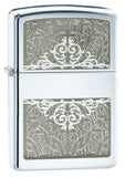 Zippo Filigree Engravable High Polish Chrome 28467