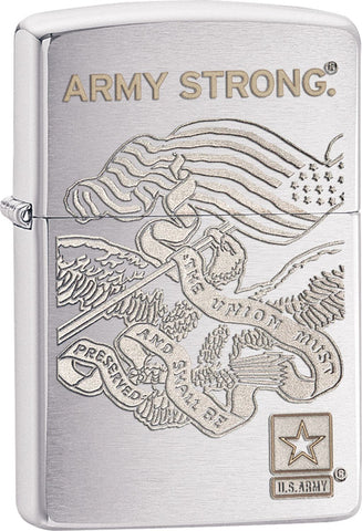 Zippo US Army Brushed Chrome 28515