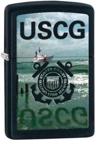 Zippo Coast Guard Black Matte 28519