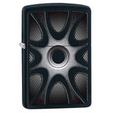 Zippo Metallic Bullet Hole Black Matte 28532