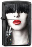 Zippo Ebony Red Lips 28536