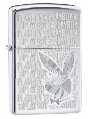 Zippo Playboy Bunny Logo High Polish Chrome 28545