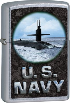 Zippo U.S. Navy Street Chrome 28579