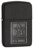 Zippo US Army Emblem Black Crackle 28583