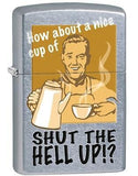 Zippo Shut the Hell Up Street Chrome 28640