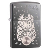 Zippo Wizard and Crystal Ball Black Ice 28644