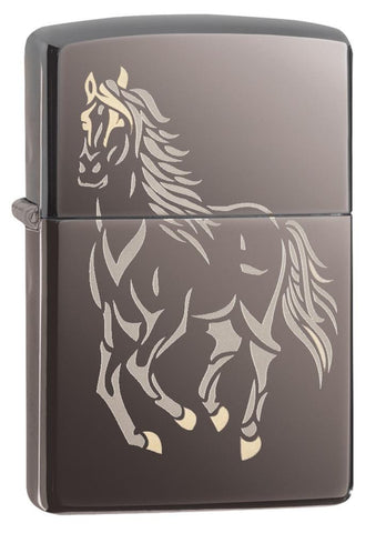 Zippo Running Stallion Black Ice 28645
