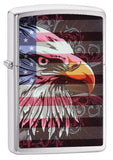 Zippo Eagle and Flag Brushed Chrome 28652